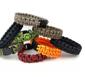 8" Paracord Bracelet, Assorted Colors, Breaking Point: 550 Lbs