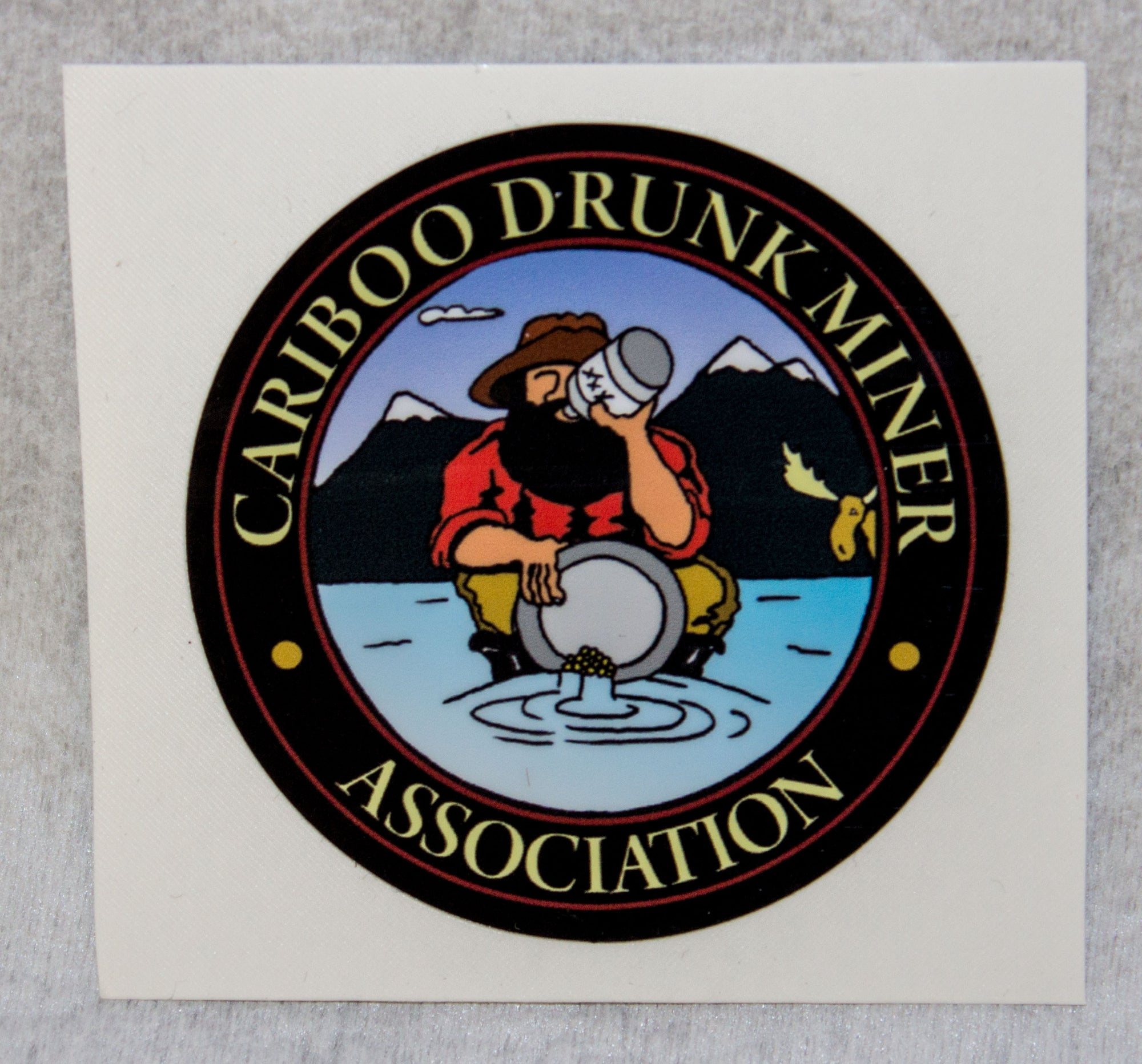 Cariboo Drunk Miner 2" Sticker