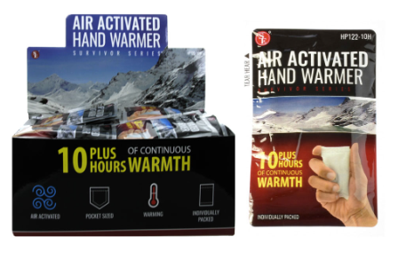 Air Activated Hand Warmers W/10 Plus Hours of Continuous Heat