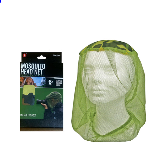 Camouflage Mosquito Head Net, One Size Fits Most