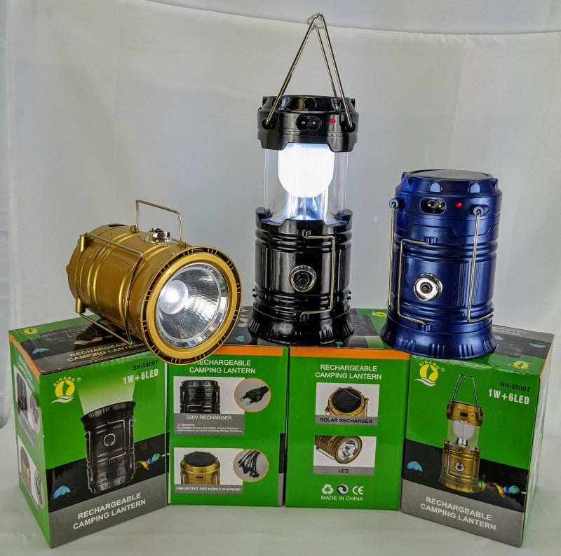 LED Solar Rechargeable Lantern